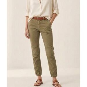 Nili Lotan Cropped Army Military Pants Cargo Green Utility Minimalist Scandi 6